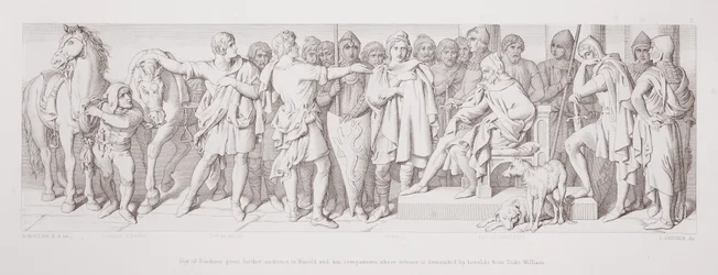 Guy of Ponthieu Gives Further Audience to Harold and His Companions, Whose Release is Demanded by Heralds from Duke William, from 